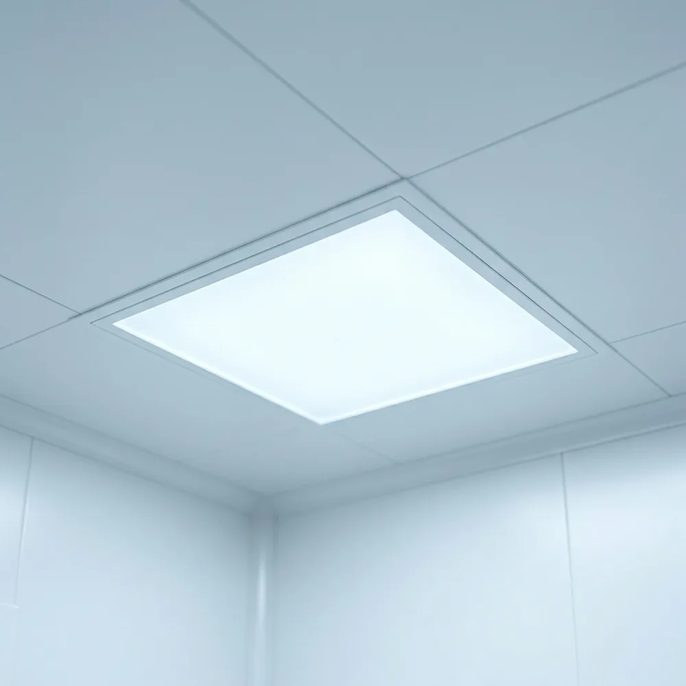 Flush sealed cleanroom LED ceiling panel