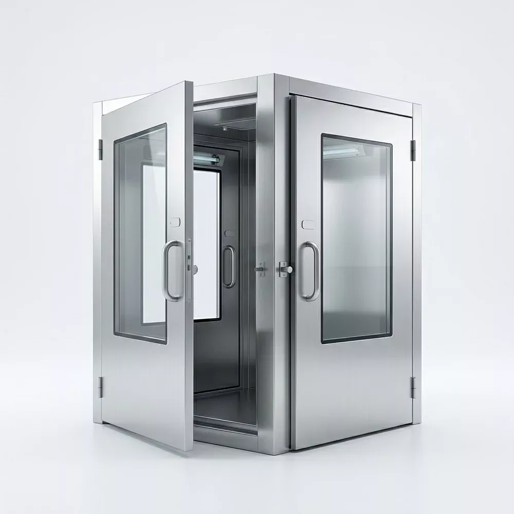 Stainless-steel cleanroom pass-through chamber (pass box)